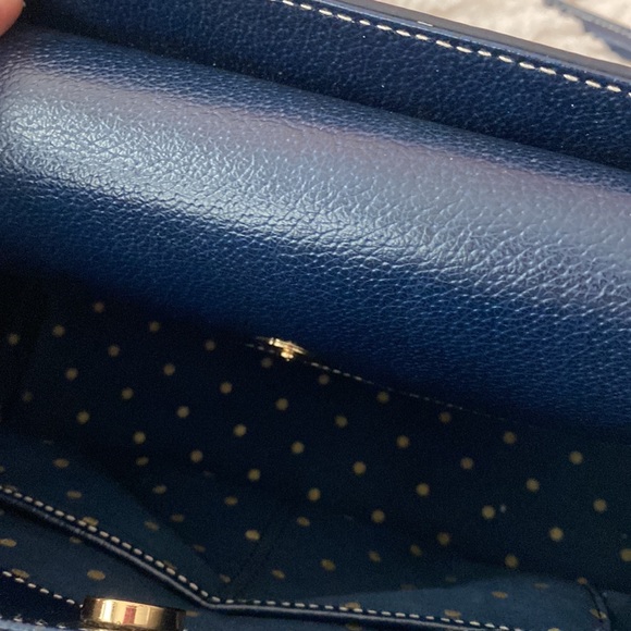 Kate Spade Navy Blue Handbag. - Picture 6 of 8